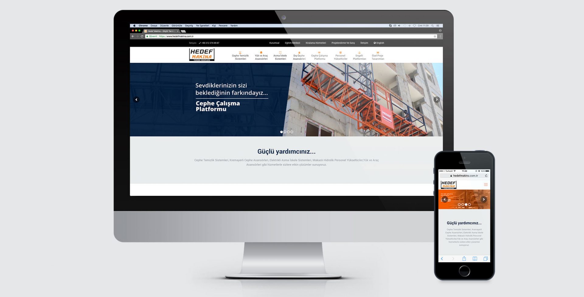 Hedef Makina Web Tasarımı
