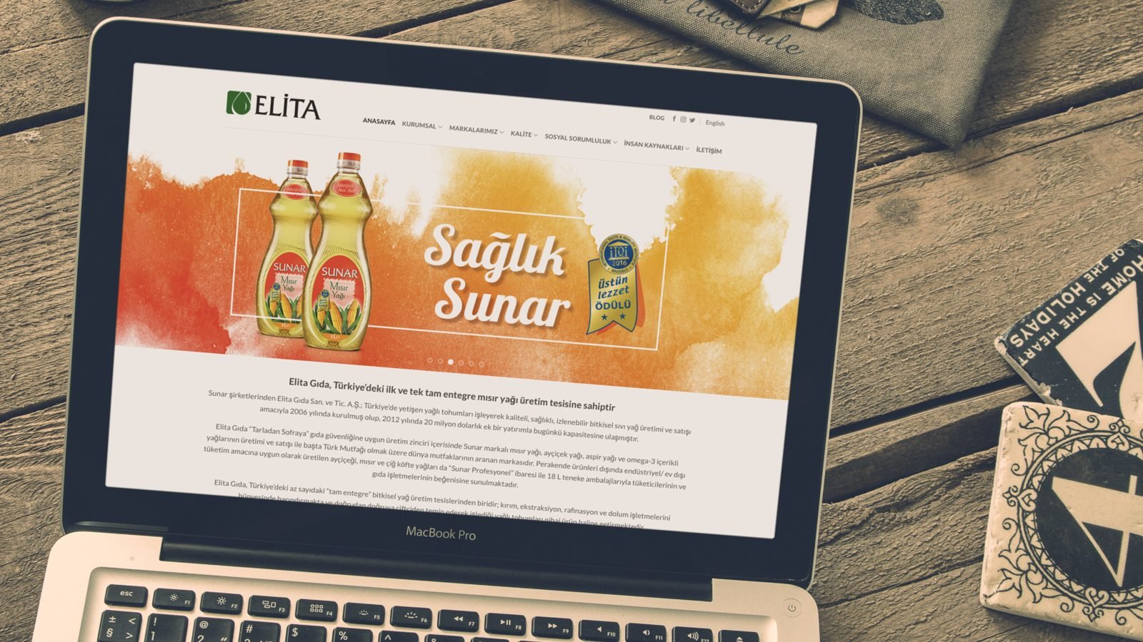 Elita Gıda A.Ş. Web Tasarımı